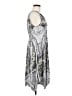 One World Graphic Gray Casual Dress Size M - photo 4