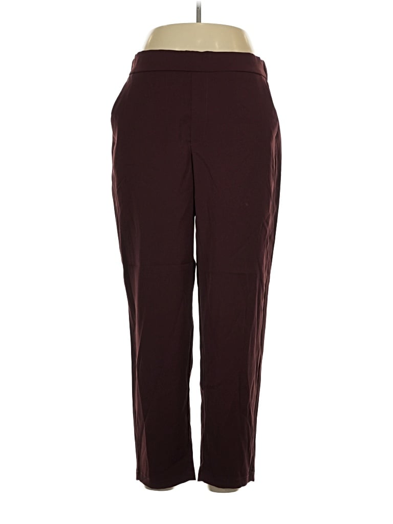 Pre-owned Dictionary Casual Pants In Burgundy