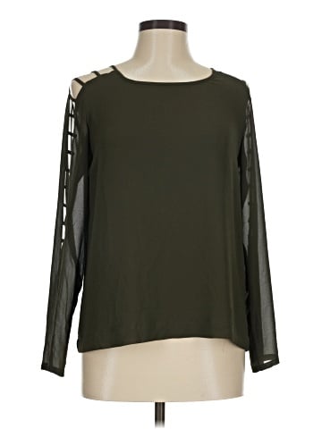 Akira Chicago Red Label Long Sleeve Blouse (view 1)