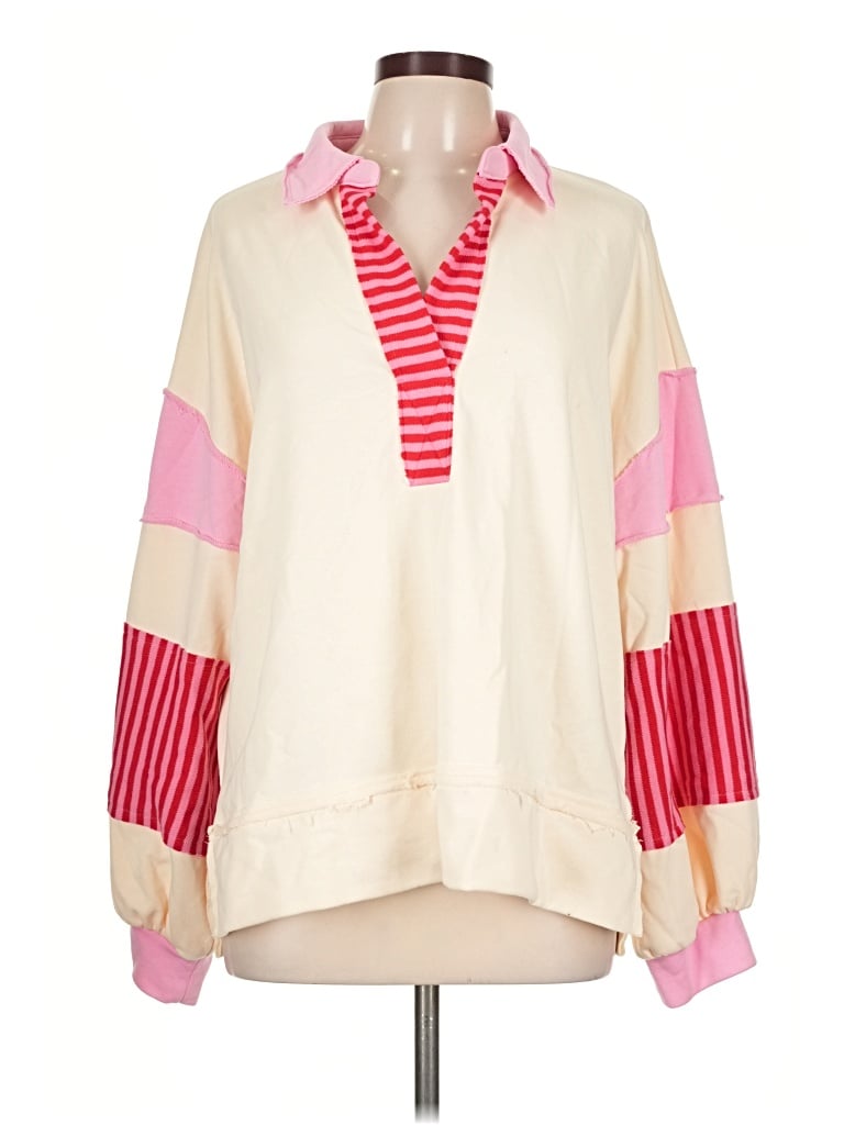 Pre-owned Entro Pullover Sweater In Pink