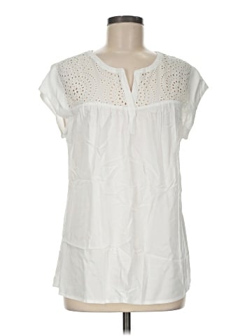 Pale Sky Short Sleeve Blouse (view 1)