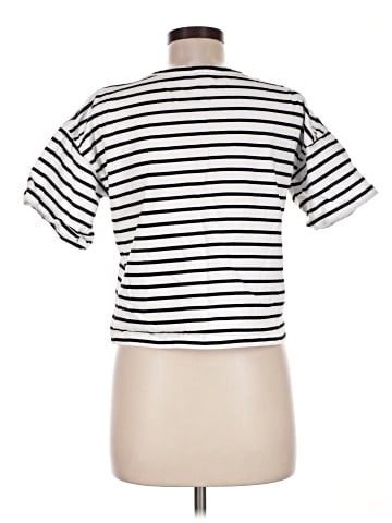 Madewell Everyday Boxy Crop Tee in Stripe (view 2)