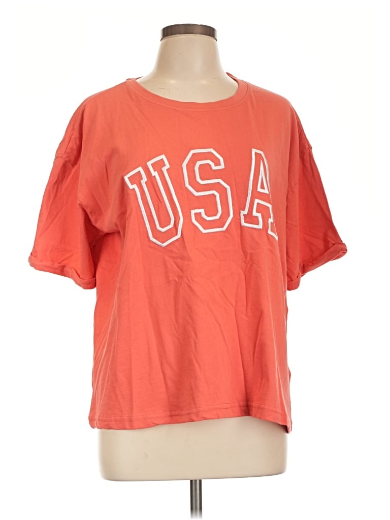 Pre-owned C&c California Short Sleeve T-shirt In Orange