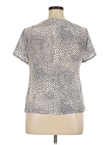 Louis Féraud Short Sleeve Silk Top (view 2)