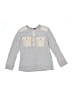Tea 100% Cotton Gray Long Sleeve Top Size 6 - photo 1