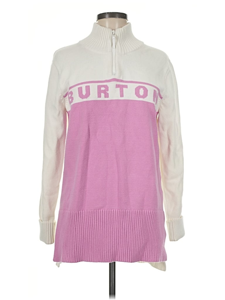 Pre-owned Burton Pullover Sweater In Pink