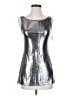 RN Convertible Metallic Silver Sleeveless Top Size S - photo 1