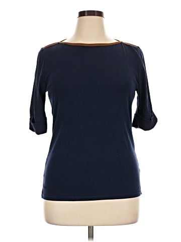 Lauren by Ralph Lauren 3/4 Sleeve T-Shirt (view 1)