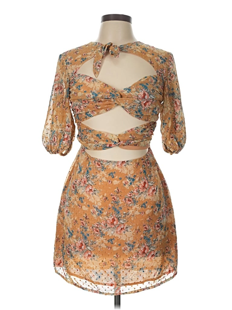 Pre-owned Sabo Cocktail Dress In Gold