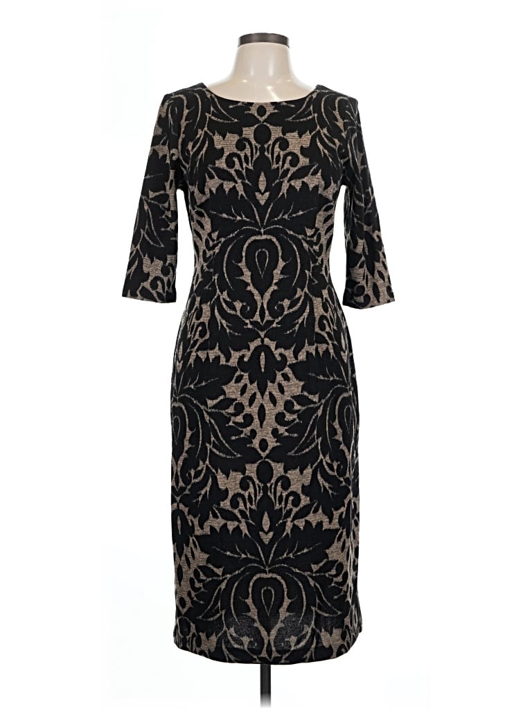 Pre-owned Connected Apparel Cocktail Dress In Black