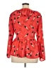 Ashley Stewart 100% Polyester Red Long Sleeve Blouse Size 14 Plus - photo 2