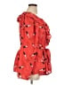 Ashley Stewart 100% Polyester Red Long Sleeve Blouse Size 14 Plus - photo 4