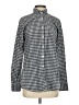 J.Crew 100% Cotton Houndstooth Gray Blue Long Sleeve Button-Down Shirt Size 2 (tall) - photo 1