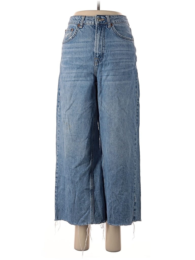 Pre-owned Topshop Jeans In Blue