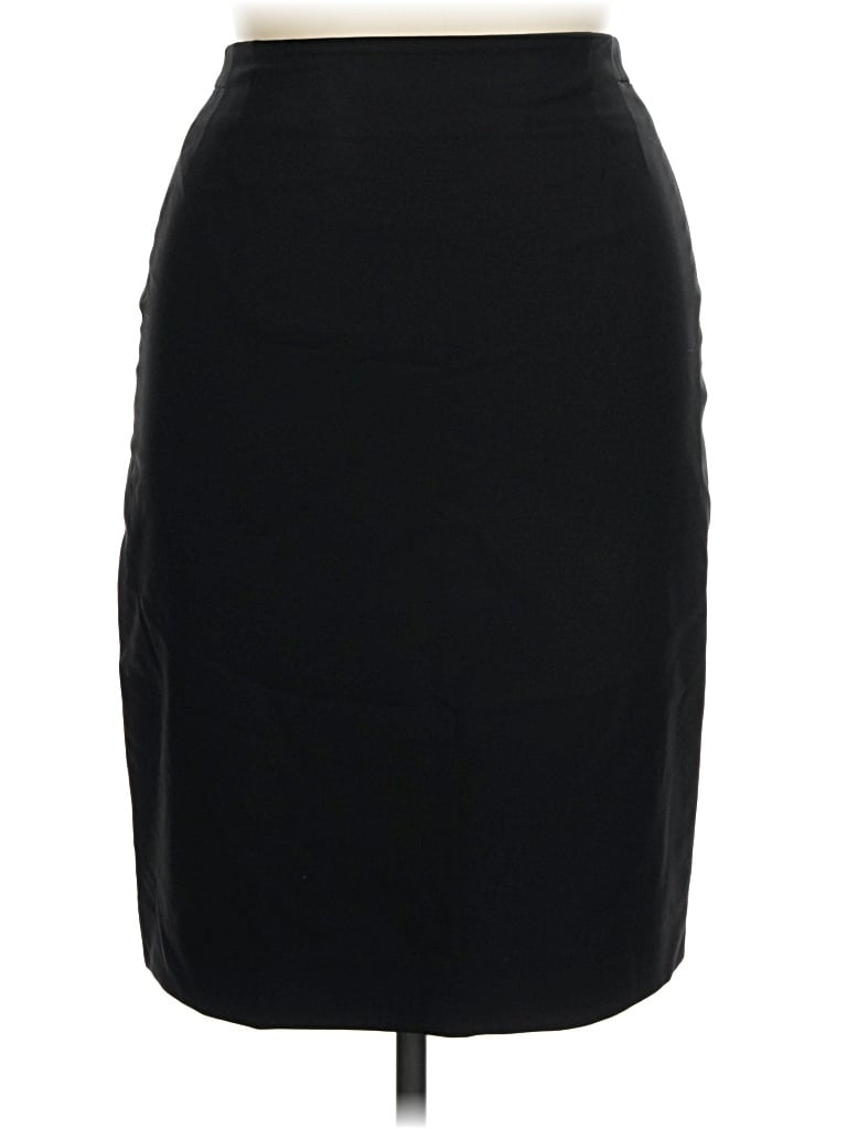 Pre-owned Mm. Lafleur Wool Skirt In Black