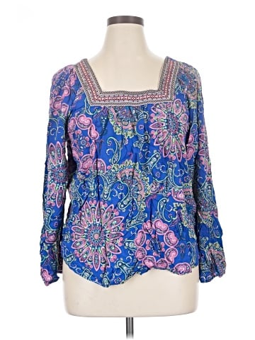 One World 3/4 Sleeve Blouse (view 1)