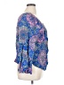 One World Blue 3/4 Sleeve Blouse Size 1X - photo 4