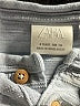Zara Blue Short Sleeve Henley Size 4 - photo 3