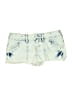 Vanity Print Blue Denim Shorts Size 27 waist - photo 1