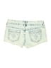 Vanity Print Blue Denim Shorts Size 27 waist - photo 2