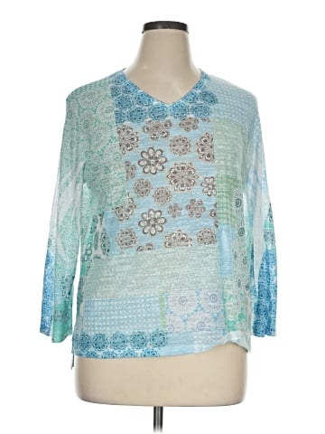 Jess & Jane 3/4 Sleeve Blouse (view 1)