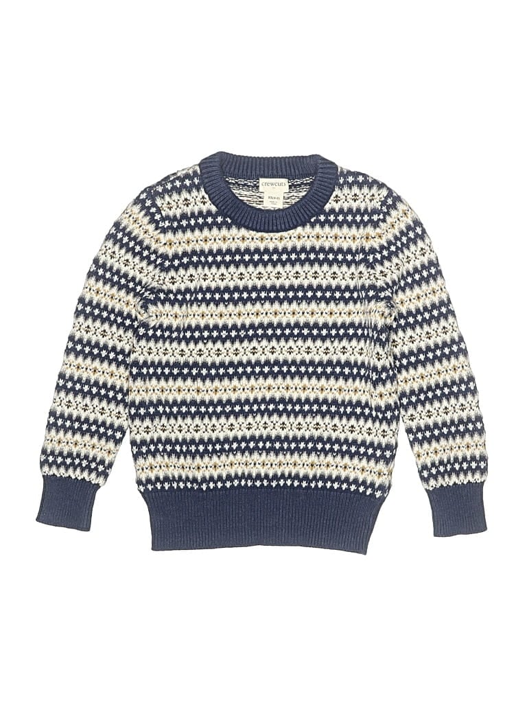 Pre-owned Crewcuts Outlet Kids' Pullover Sweater In Blue