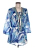 Boston Proper Blue 3/4 Sleeve Blouse Size M - photo 1