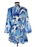 Boston Proper Blue 3/4 Sleeve Blouse Size M - photo 2