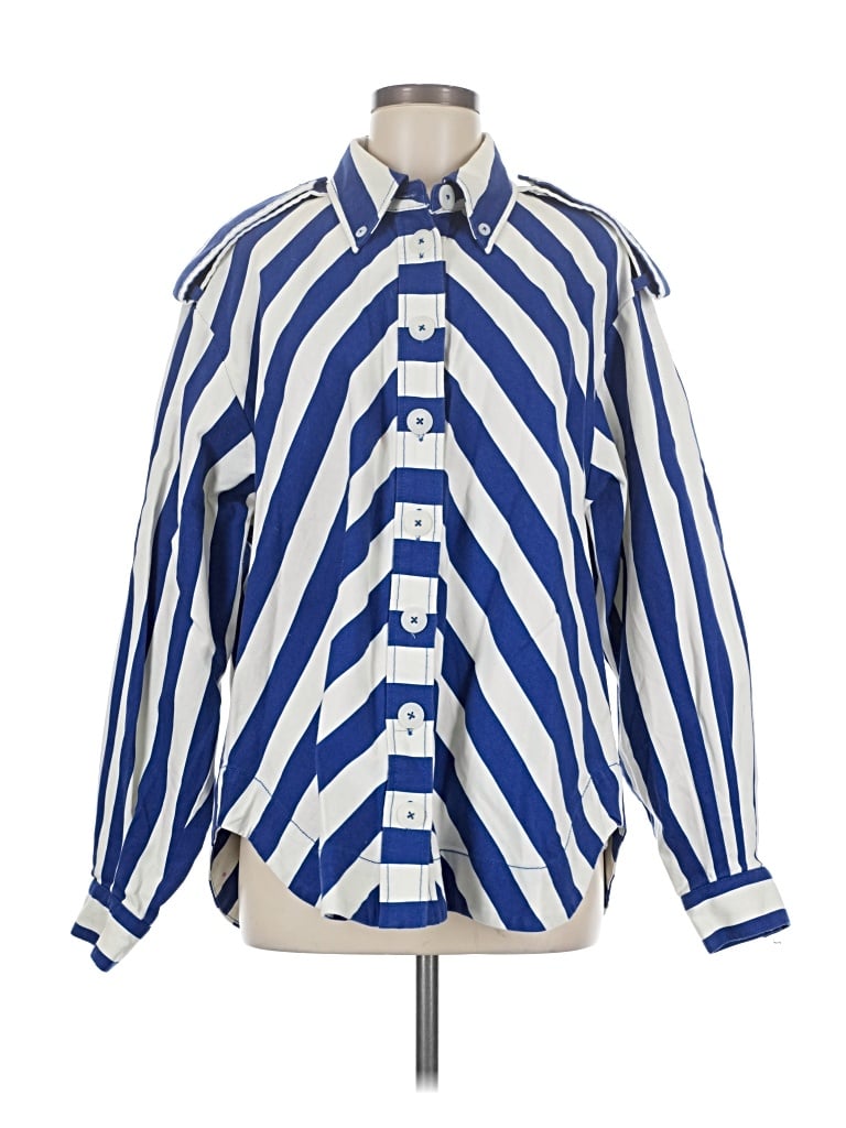 Pre-owned Farm Rio Jacket In Blue