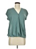Green Envelope Teal Short Sleeve Top Size M - photo 1
