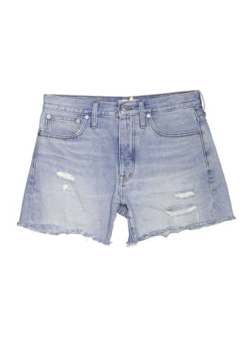 Madewell Relaxed Mid-Length Denim Shorts in Selton Wash: Ripped Edition (view 1)