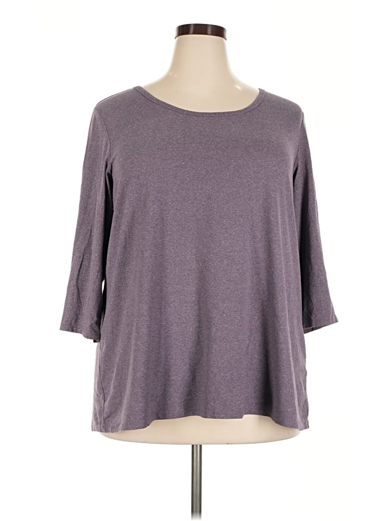 Pre-owned Sundays 3/4 Sleeve T-shirt In Gray
