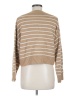 T Tahari Stripes Tan Pullover Sweater Size M - photo 2