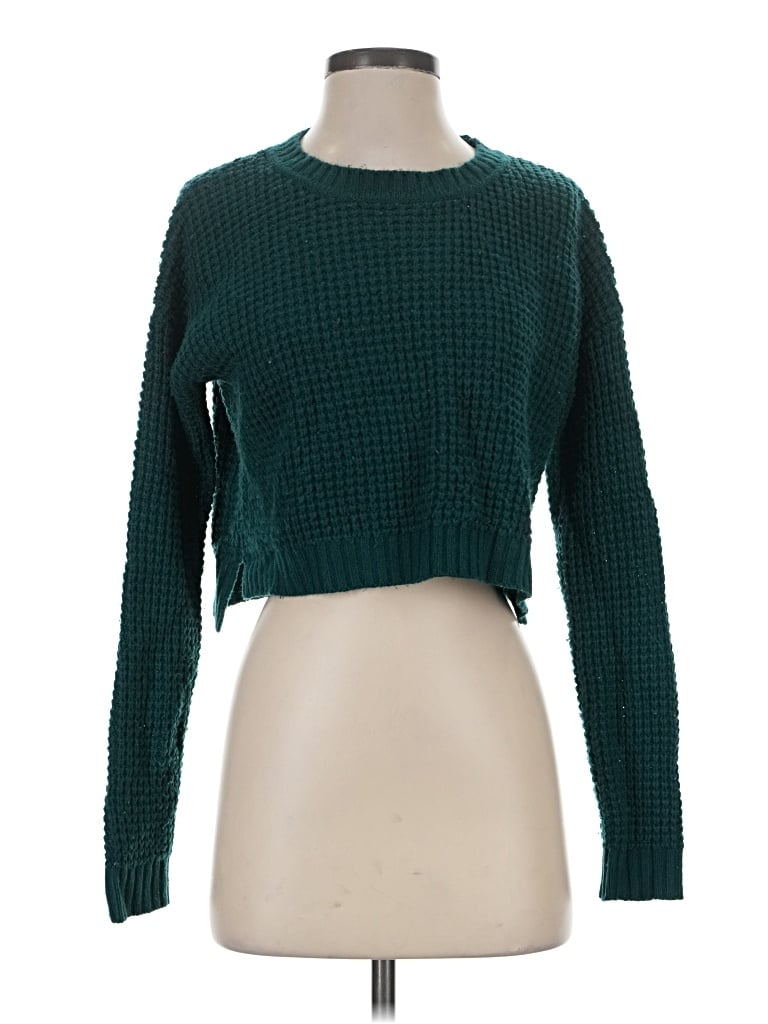 Pre-owned Forever 21 Pullover Sweater In Green