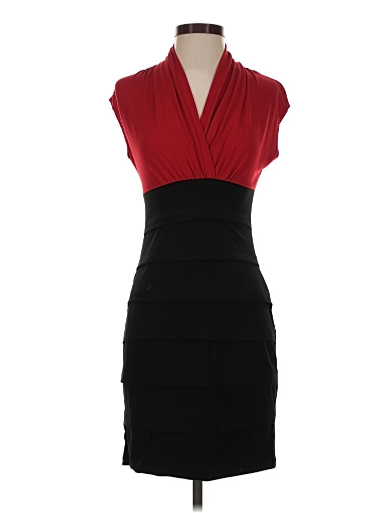 Pre-owned En Focus Studio Cocktail Dress In Red