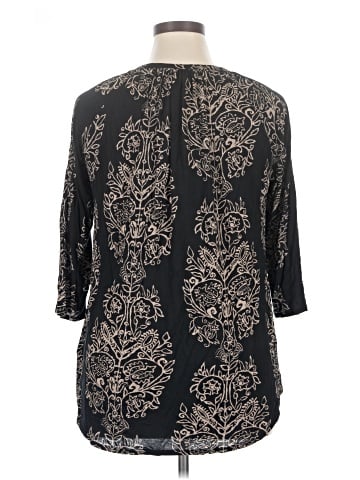 Lucky Brand 3/4 Sleeve Blouse (view 2)
