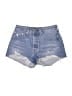 Levi's 100% Cotton Hearts Blue Denim Shorts Size 27 waist - photo 1