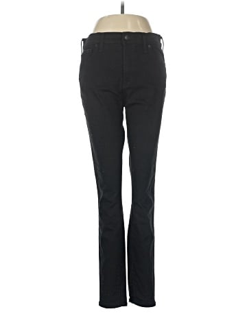 Madewell 9" Mid-Rise Skinny Jeans in ISKO Stay Black&trade; (view 1)