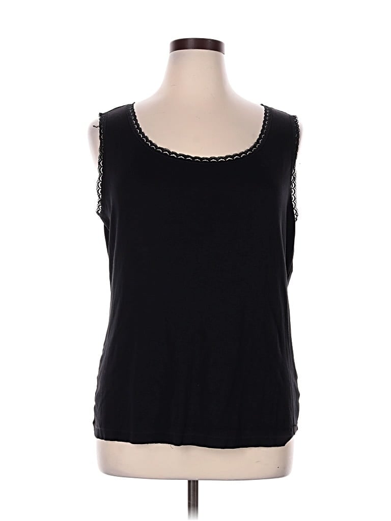 Pre-owned Jm Collection Sleeveless T-shirt In Black