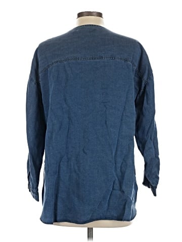 Soft Surroundings 3/4 Sleeve Button-Down Shirt (view 2)
