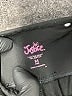 Justice Color Block Black Track Pants Size 10 - photo 3