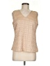 Essentials by Milano 100% Polyester Tan Sleeveless Blouse Size M - photo 1