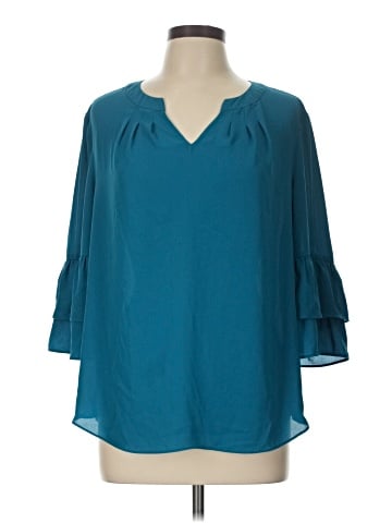 Roz & Ali 3/4 Sleeve Blouse (view 1)