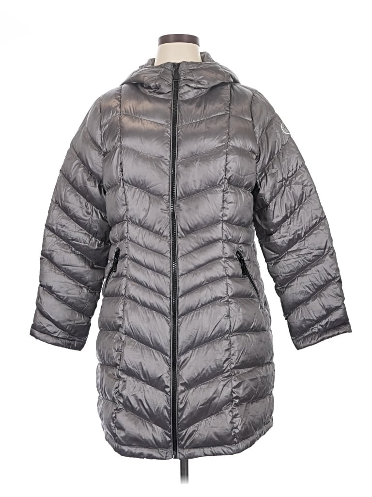 Pre-owned Calvin Klein Snow Jacket In Gray