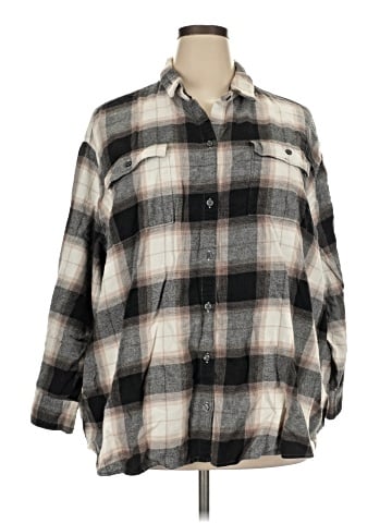 Old Navy 3/4 Sleeve Button-Down Shirt (view 1)