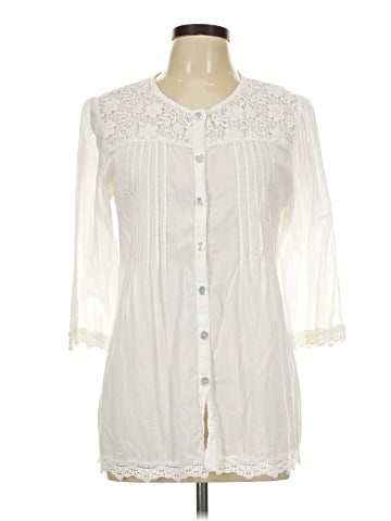 Camille & Co. 3/4 Sleeve Button-Down Shirt (view 1)