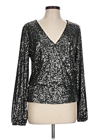 White House Black Market Long Sleeve Blouse (view 1)