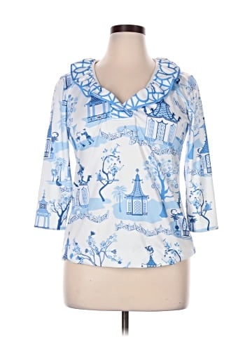 Gretchen Scott Designs 3/4 Sleeve Blouse (view 1)