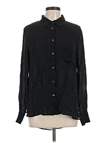 Haute Hippie Long Sleeve Silk Top (view 1)
