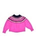 Gap Kids Chevron-herringbone Pink Pullover Sweater Size 4 - 5 - photo 1